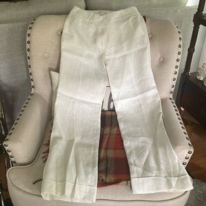 J. crew linen pants size 2 petite.
